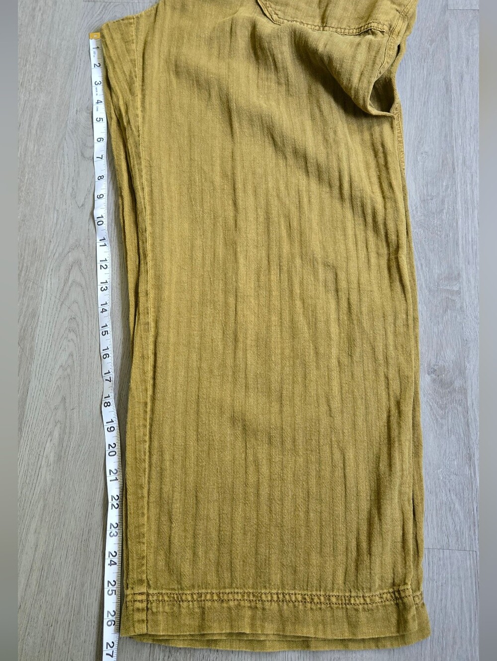 Free People Linen Blend Natural Sights Overalls Size L - Picture 14 of 16